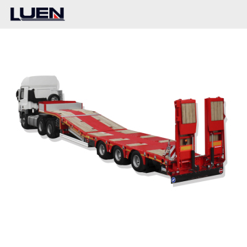 محاور Luen منخفضة Dolly Dolly Semi Trailers - 50/60/80/100 طن