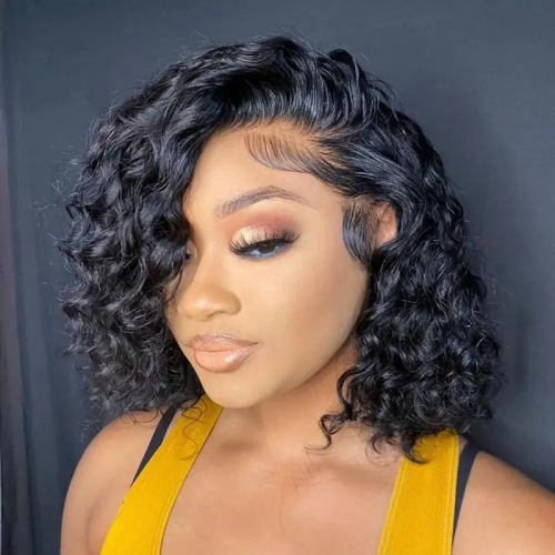 Brazilian vendors cuticle aligned virgin hair ,Pre Plucked 13*4 transparent lace curly lace frontal wig,full lace human hair wig