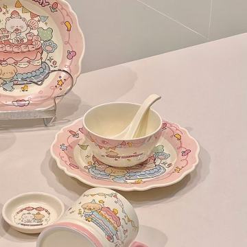 Sweet Ceramic Set with LuLu Pig Design