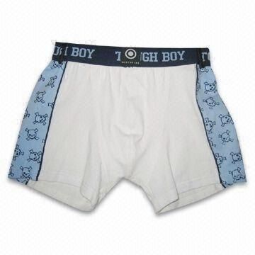 Boxers, Various Colors are Available, Made of Cotton and Spandex