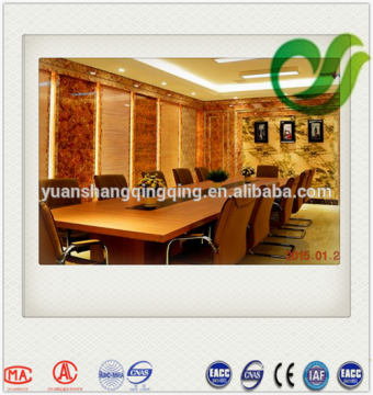 WPC assembly room design interior decoration , faux marble composite wood wall panel board