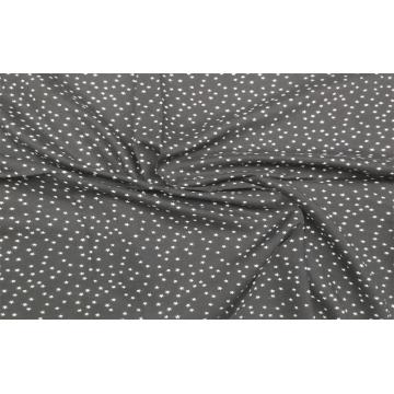 Sustainable Viscose Challis Star Pattern Shirting Fabric