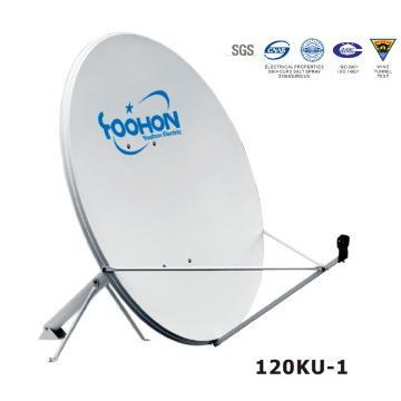 120KU-1 satellite dish antenna With 500hours Salt Spray