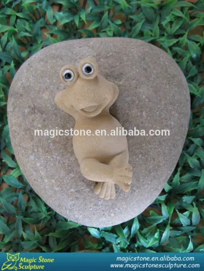 Chinese frog pattern stone carving