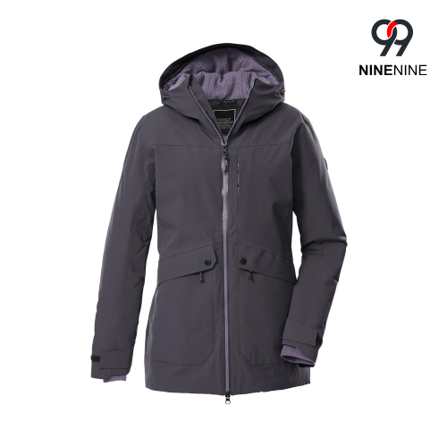 Parka funcional feminina com capuz
