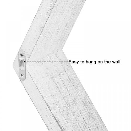 Conjunto de 3 estantes de panal montado en la pared rústica