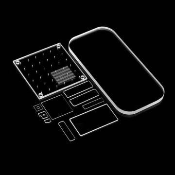 قطع زجاج الصودا والجير بالليزر بدقة