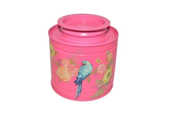 airtight metal tea canister