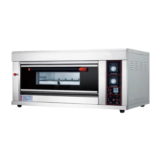Commercial High Quality Outdoor Portable Gas Pizza Oven 1 Deck 2 Trays Bakery Ovens for Sale Italy