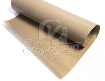 Porous PTFE fabric with rough surface