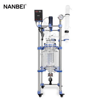 Lab Reaction Vessel Double Layer Jacketed Glass Reactor