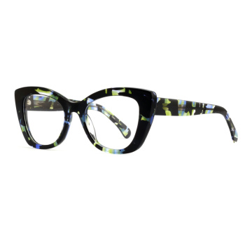 Mode Frauen Katze Augen Acetat optische Rahmenbrille