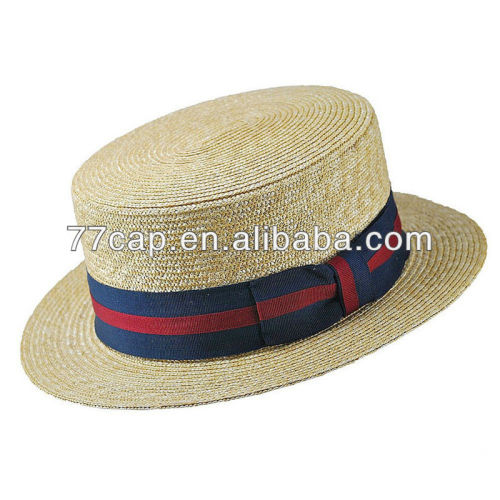Paper Straw Boater Hat