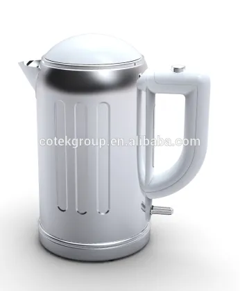 White household appliances of electric kettle and Toaster