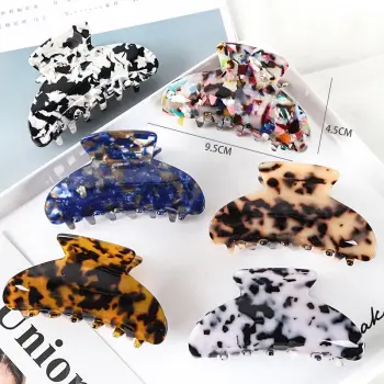 Customized Elegant Acrylic Leopard Claw Hair Clip for Women