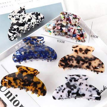 Customized Elegant Acrylic Leopard Claw Hair Clip for Women