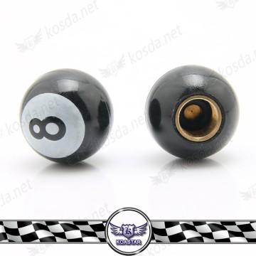 4 8-Ball Wheel Tyre Tire Valve Stem Air Dust Cover Screw Cap