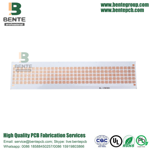 Χαλκός Βάση 2 επιπέδων PCB Μεταλλικό PCB λευκό μελάνι πάχους πίνακα