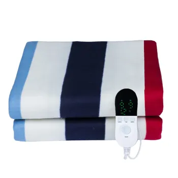 China New High Quality Autumn and Winter Electric Blanket with Color Stripes