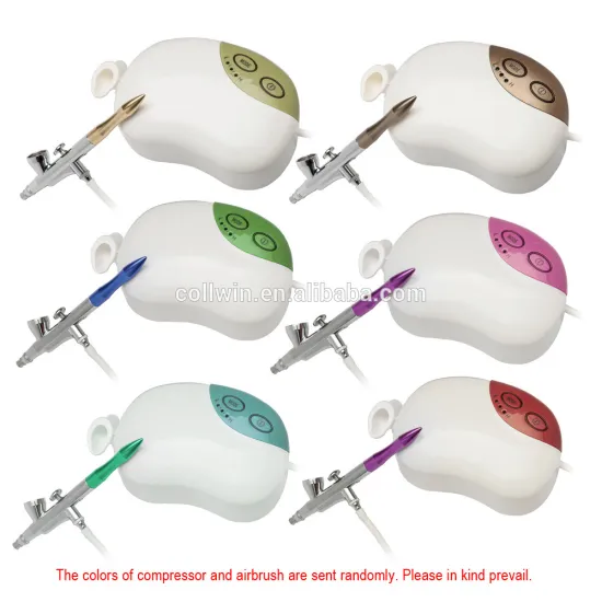 Mini Airbrush Kit Air Compressor for Body Paint Makeup Craft Cake Toy Models AS-12