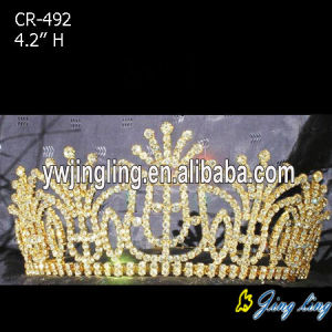 Gold Rhinestone Crowns For Queen