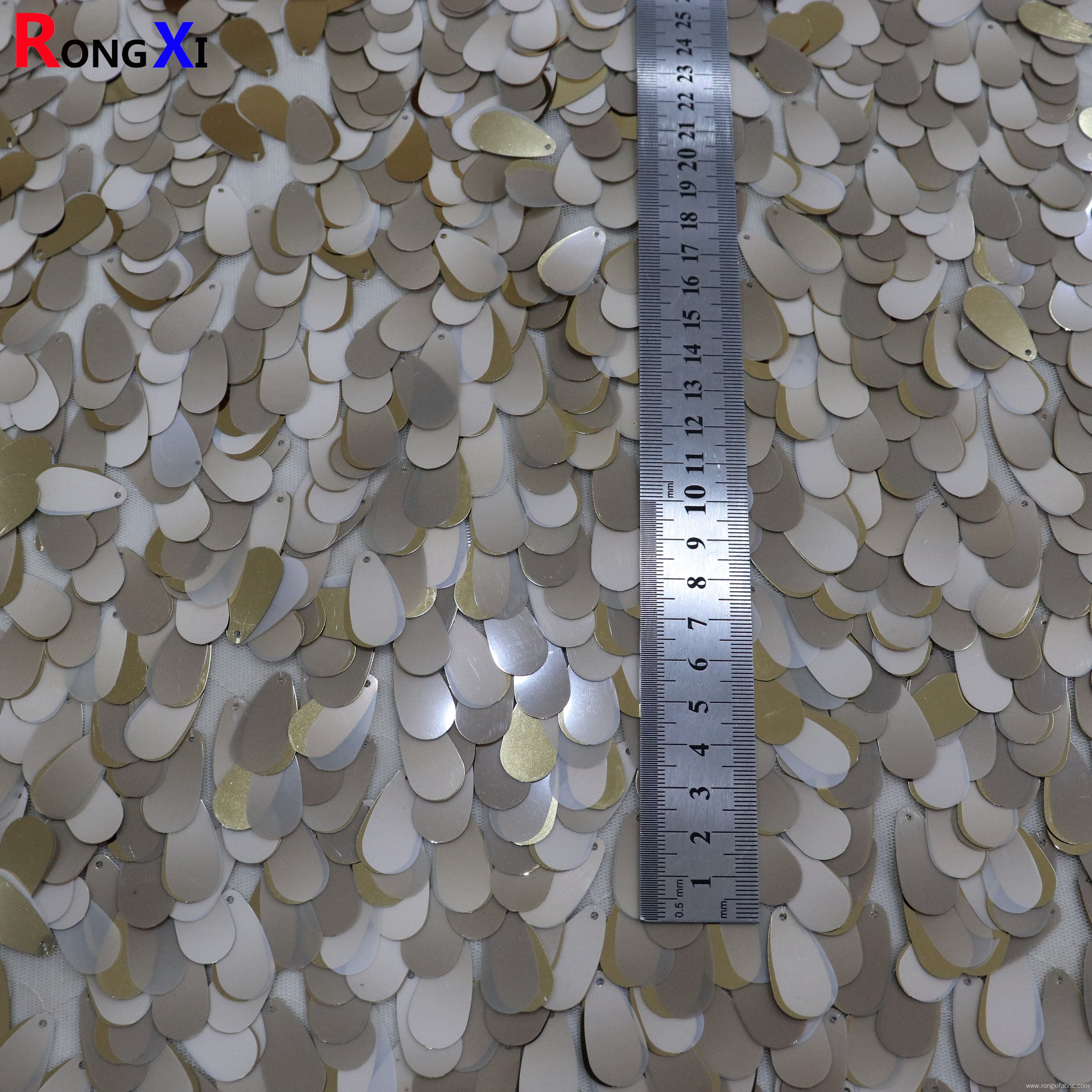 RXF1068 Multifunctional matt Customized Sequin Fabric