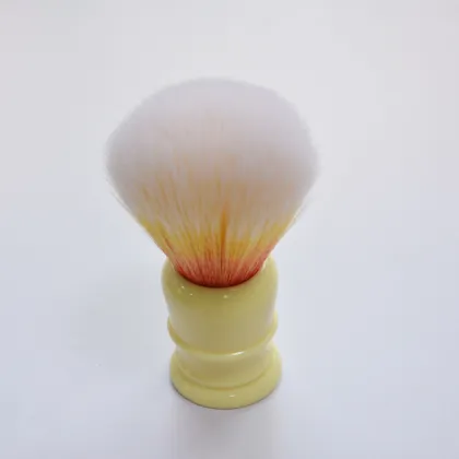 men using shaving set with bursh
