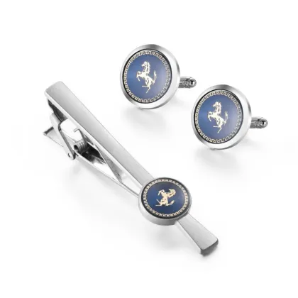 Hot Sale DIY Horse Tie Clips 3 PCS Set: Stylish Cuff Links & Tie Clips for Men's Business Casual Wear