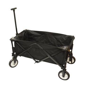 Carro da campeggio pieghevole portatile pieghevole nero