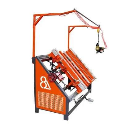 USA Style High-Efficient Wooden Stringer Pallet Nailing Machines