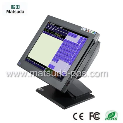 ST-9700 J1900 CPU 15 inch retail touch screen aio pos terminal with factory price AND msr.