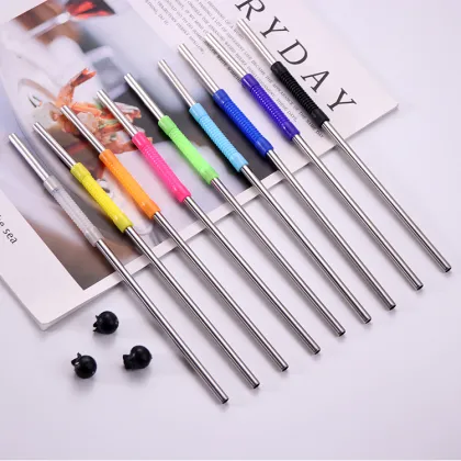 Custom Straw Reusable Telescopic Stainless Steel Straws