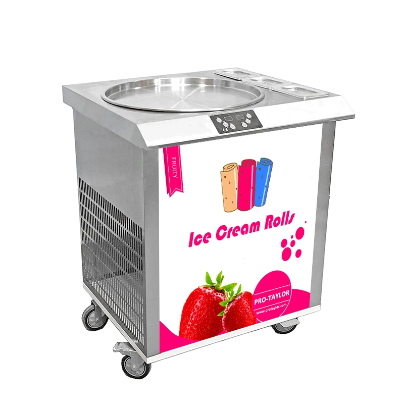 2 Compressor Speed Cooling Thailand Style Roll Fry Ice Cream Machine -  China Thailand Rolled Fried Ice Cream Machine, Thailand Fry Ice Cream  Machine