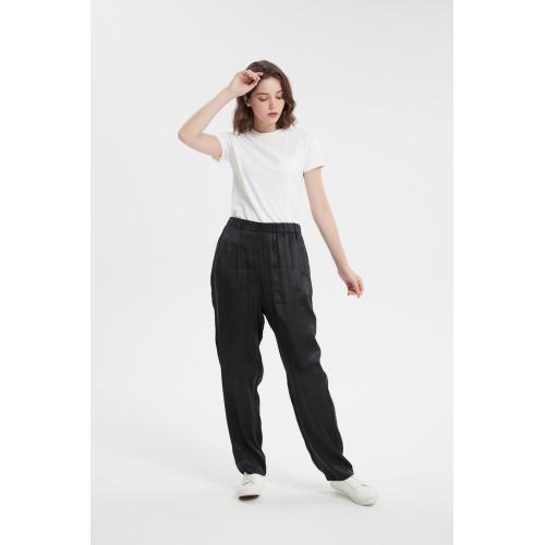 Long viscose pants, woven leisure pant for sports