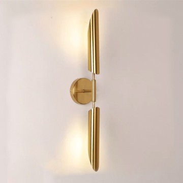 Luxury Modern Gold Metal Wall Lamp for Living Room and Bedroom