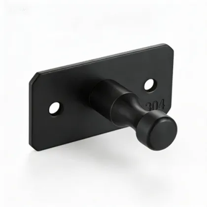 Premium Black Single Prong Robe Hook