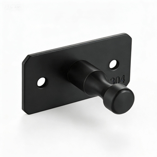Premium Black Single Prong Robe Hook