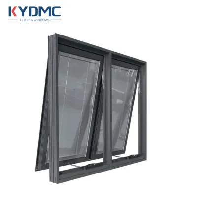 Hurricane-Proof Double Glass Awning Windows with Louvres in Miami