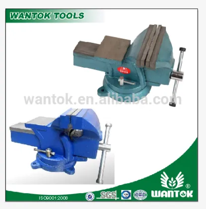 Bench vise with anvil