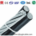 Cable ABC Cable triplex tamaños cables aislados PVC.