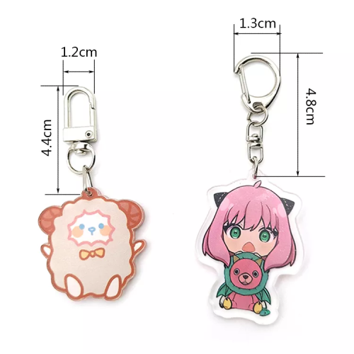 Sublimation Acrylic Keychains Acrylic Keychain Custom Anime