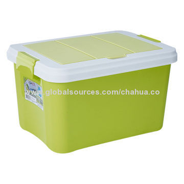 Plastic Storage Box with Lid, OEM Orders Available