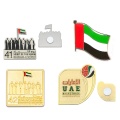 Emblema degli Emirati Arabi Uniti con logo epossidico smaltato a stampaggio in metallo