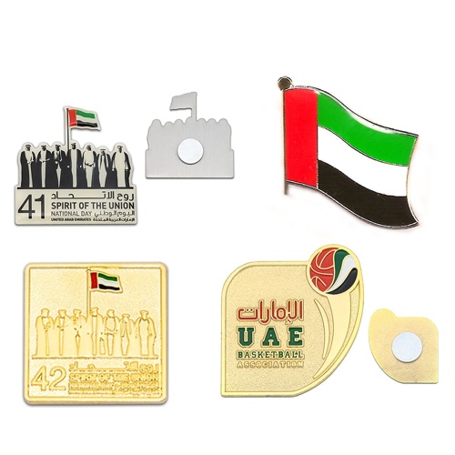 Emblema degli Emirati Arabi Uniti con logo epossidico smaltato a stampaggio in metallo