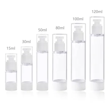 30ml 50ml 80ml 100ml 120ml professional luxury cosmetic packing airless pump cosmetic serum bottles