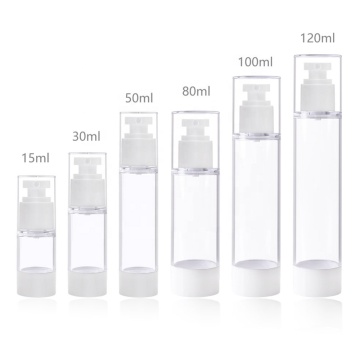 30ml 50ml 80ml 100ml 120ml professional luxury cosmetic packing airless pump cosmetic serum bottles