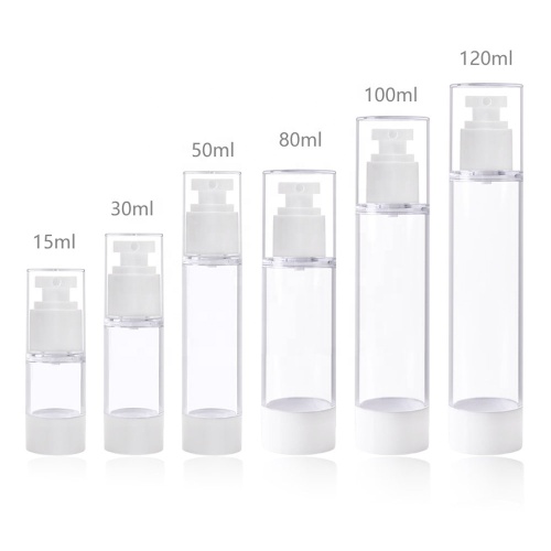 30 ml 50 ml 80 ml 100 ml 120 ml Professionele luxe cosmetische verpakking Airless pomp cosmetische serumflessen