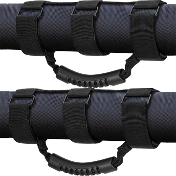 مقابض الباب Mesorock UTV و Roll Bar Grab Bands مع تصميم ثابت من 3 حزام