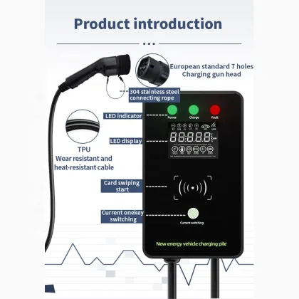 Customized 7KW Wallbox Electric Vehicle Charging Stations 32A Type2