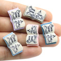 New Cute School Item Mini Buch Form Flatback Harz Cabochon Ornament Verzierungen DIY Scrapbooking Telefon Haarschleife Zubehör